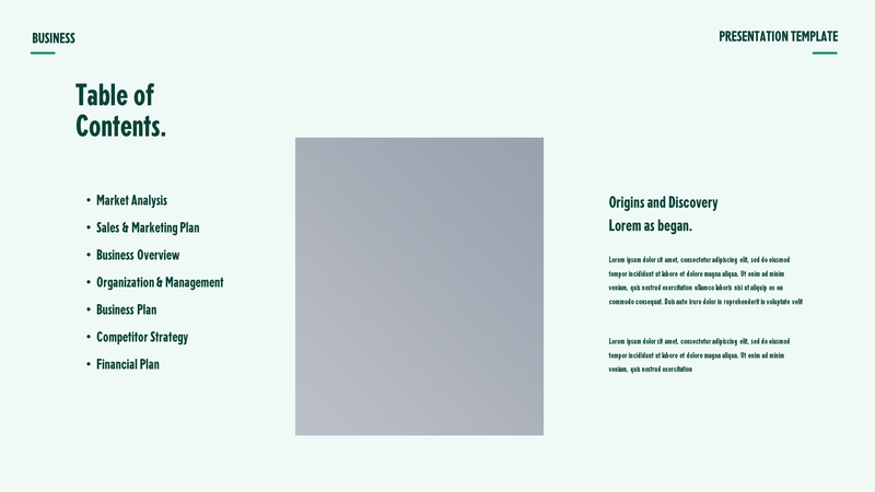 Business Plan Keynote Template