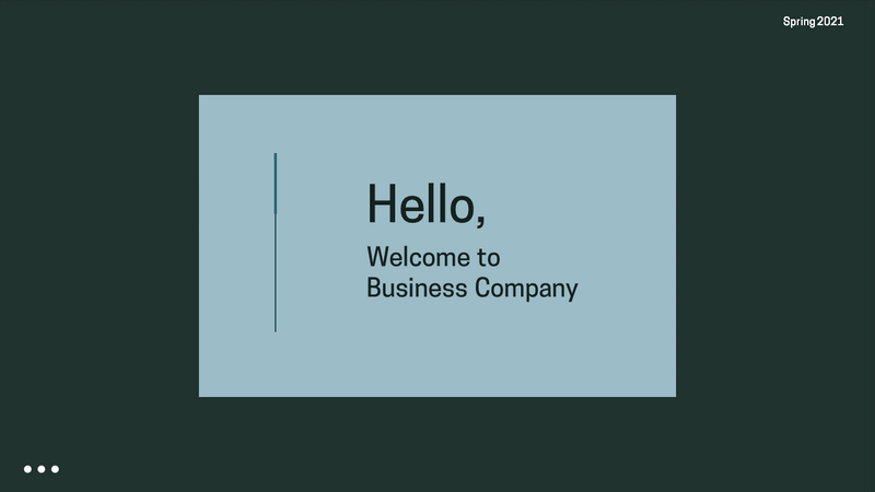 Minimal Pitch Deck Presentation