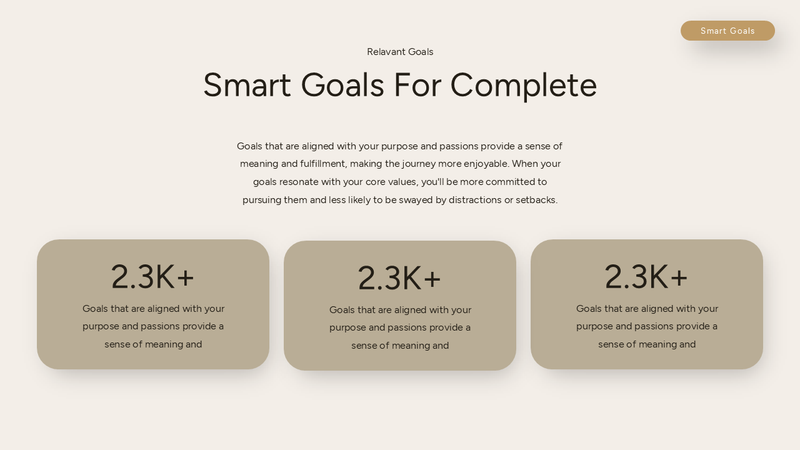Smart Goals Powerpoint Template