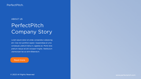 PerfectPitch Investor Pitch Deck Keynote
