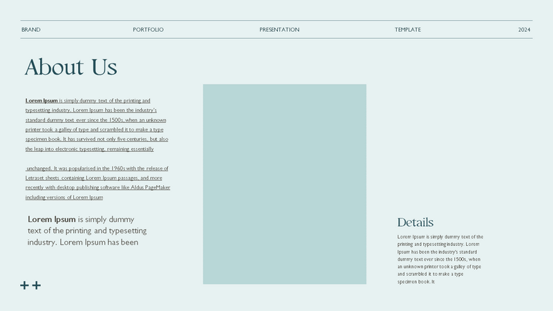 Portfolio Presentation Template