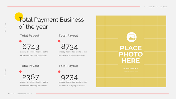 Clean Business Plan Presentation Template