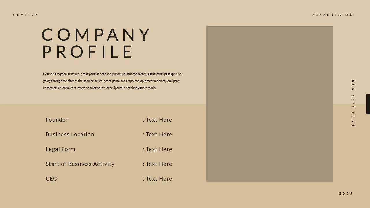 Business Plan Presentation Template