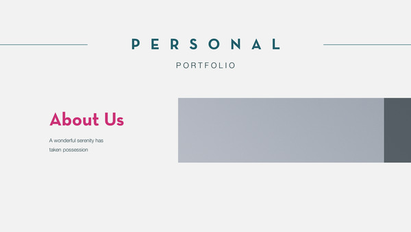 Personal - Portfolio Keynote Template