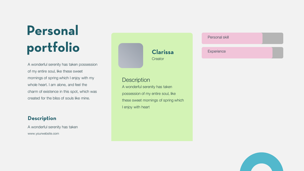 Personal - Portfolio Keynote Template