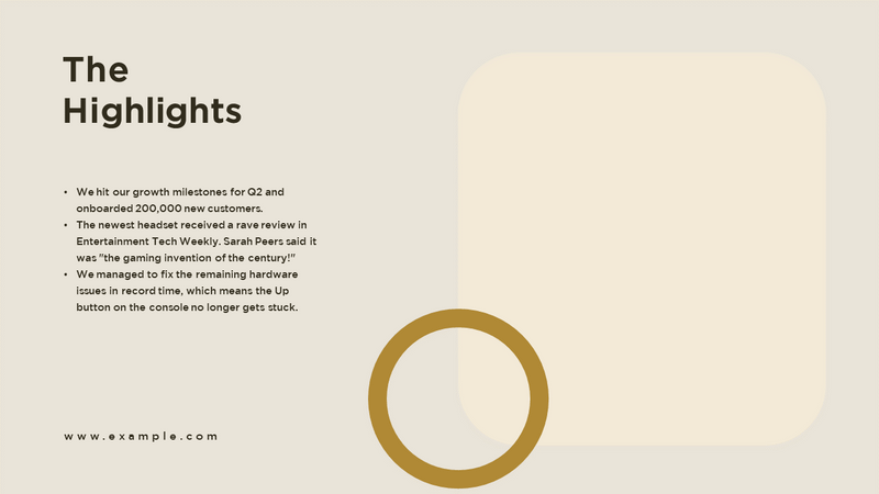 Investor Update Pitch Deck Template