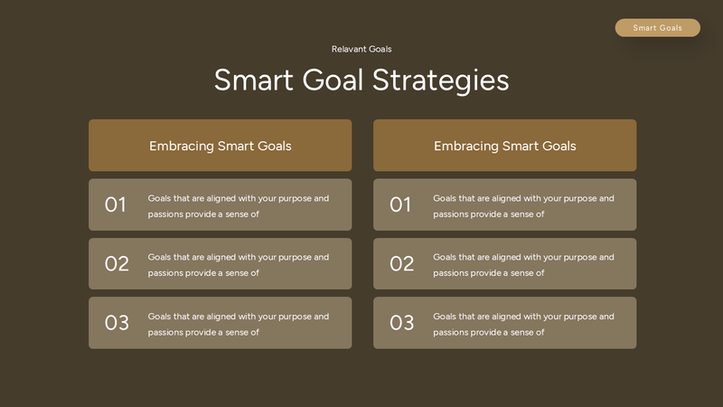 Smart Goals Powerpoint Template
