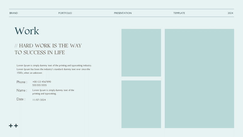 Portfolio Presentation Template