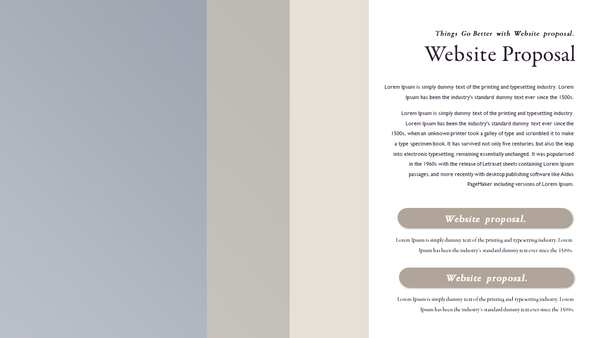 Website Proposal - Keynote Template