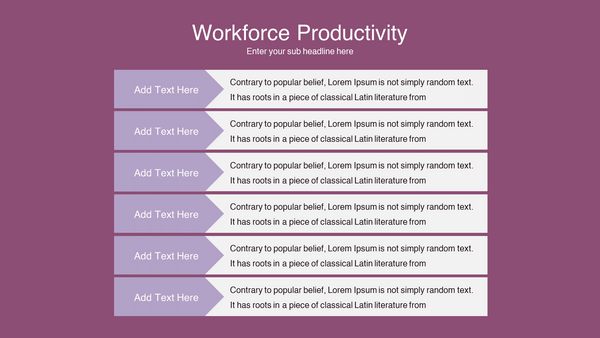 Workforce Productivity Keynote Template