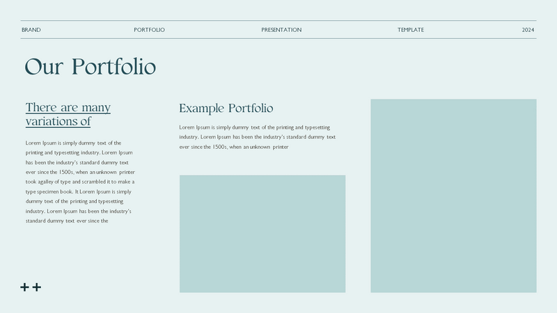 Portfolio Presentation Template