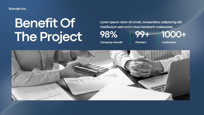 Blue Gradient Professional Business Presentation