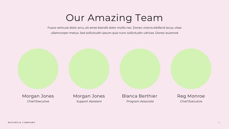 Reportia - Annual Report Powerpoint Template