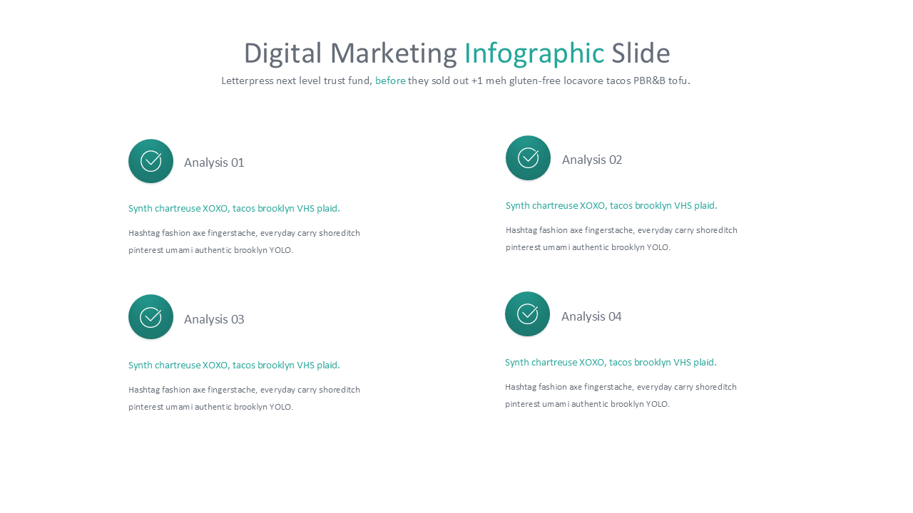 Digital Marketing - PowerPoint Infographics Slides