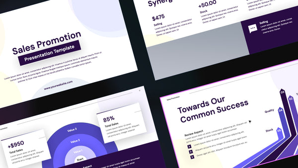 Uption Sales Promotion PowerPoint Template