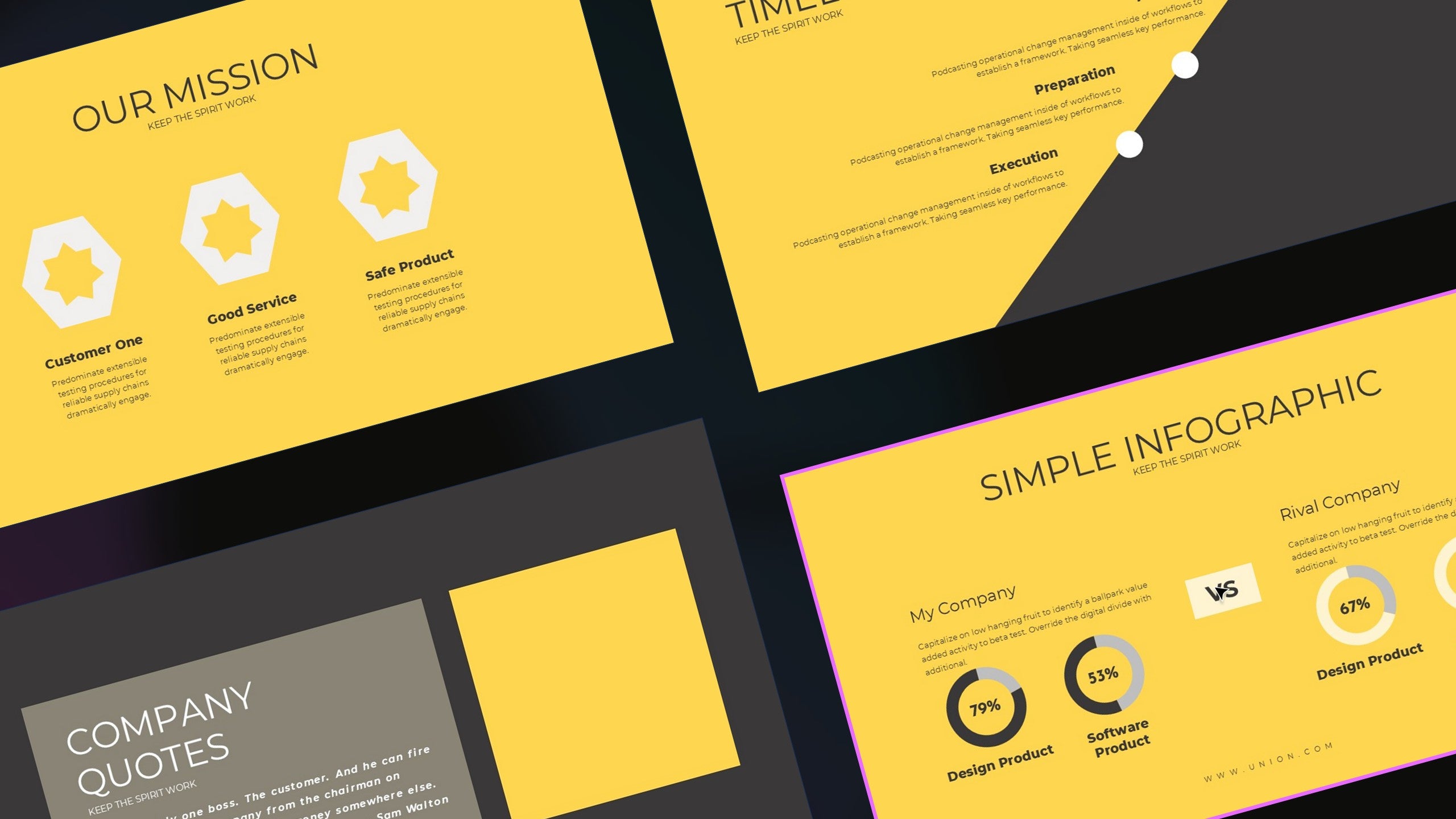 Union : Pitch Deck Powerpoint Template