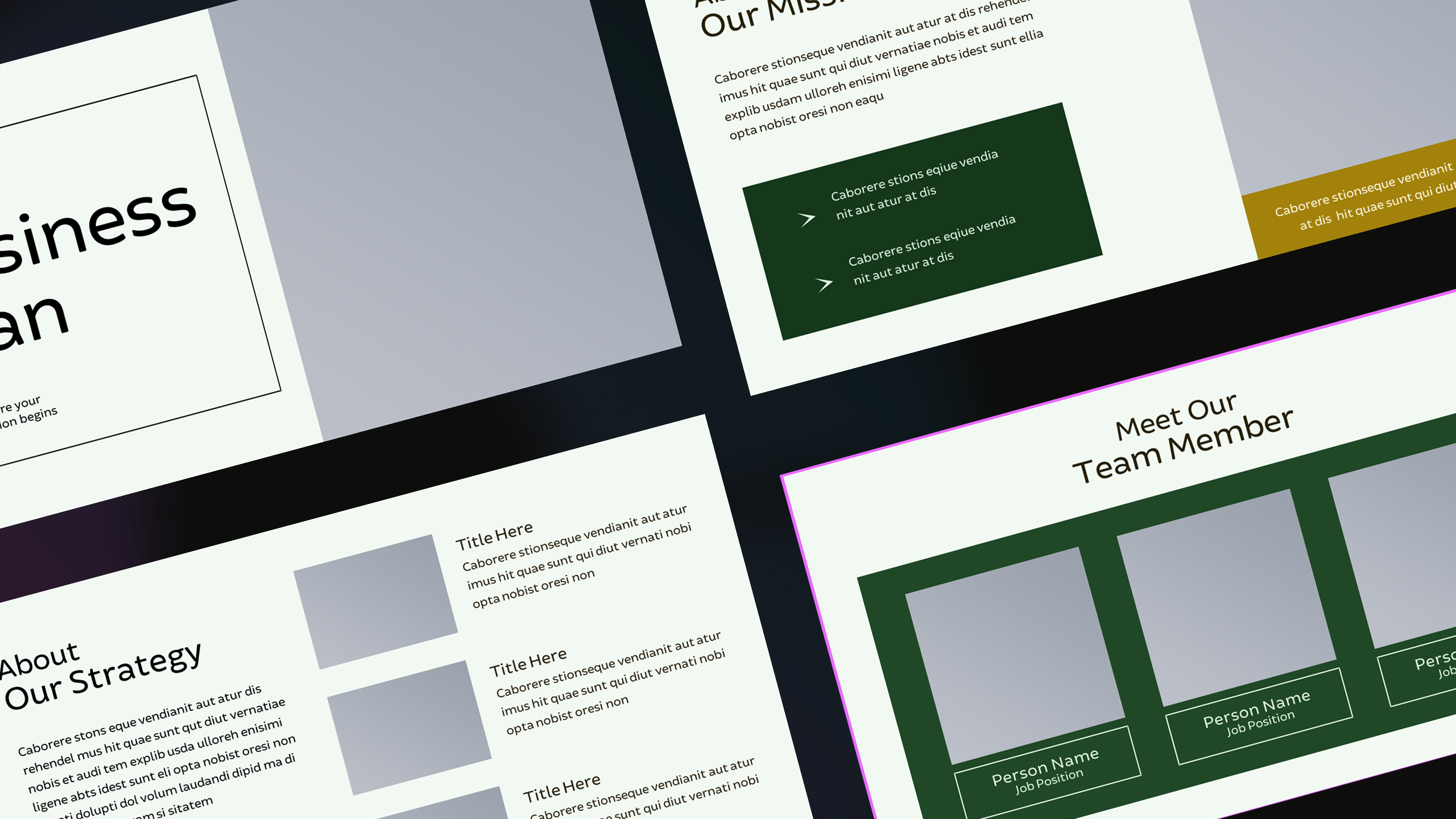 Business Plan Keynote Presentation Template