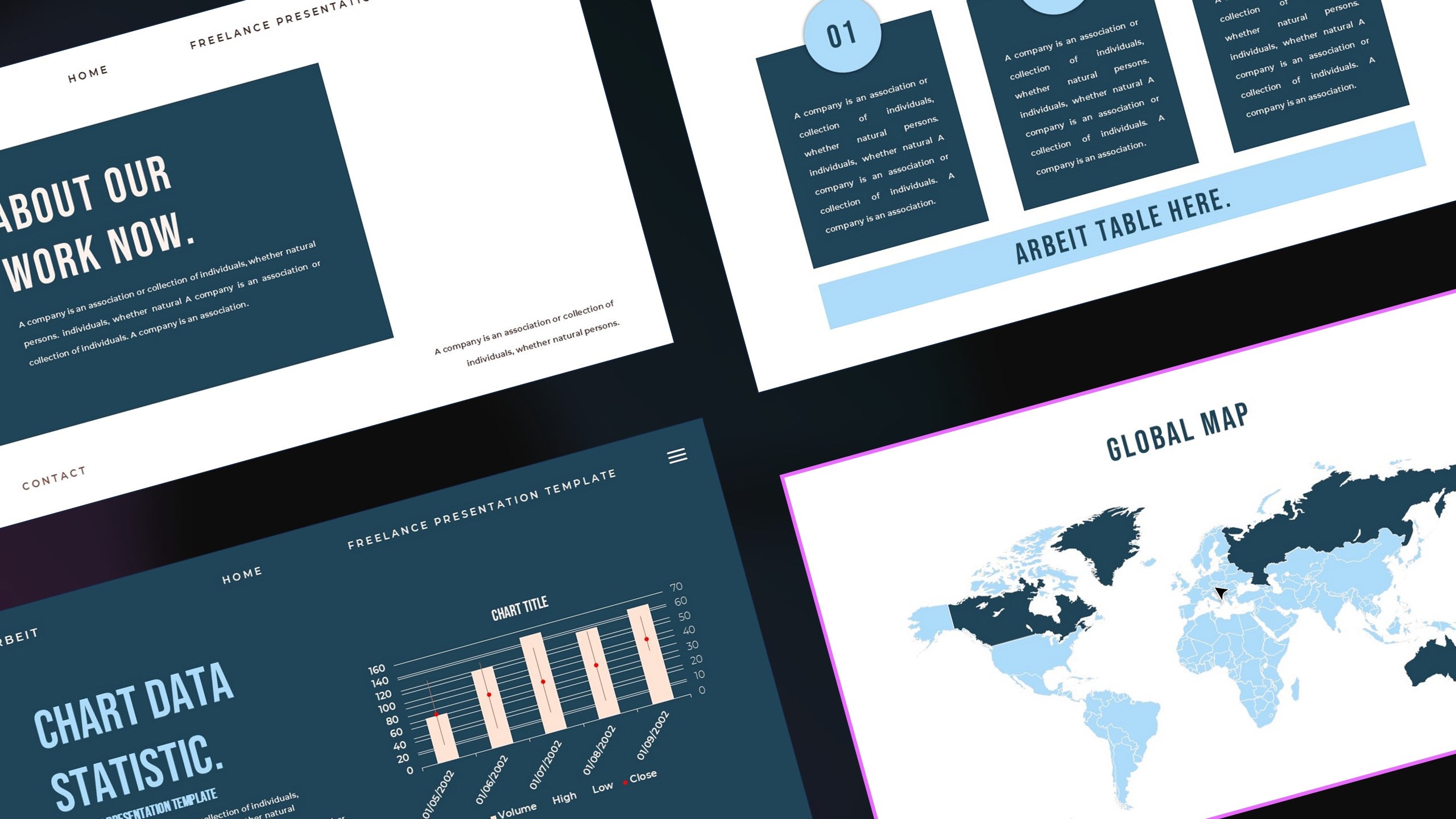 Arbeit - Portfolio PowerPoint Template