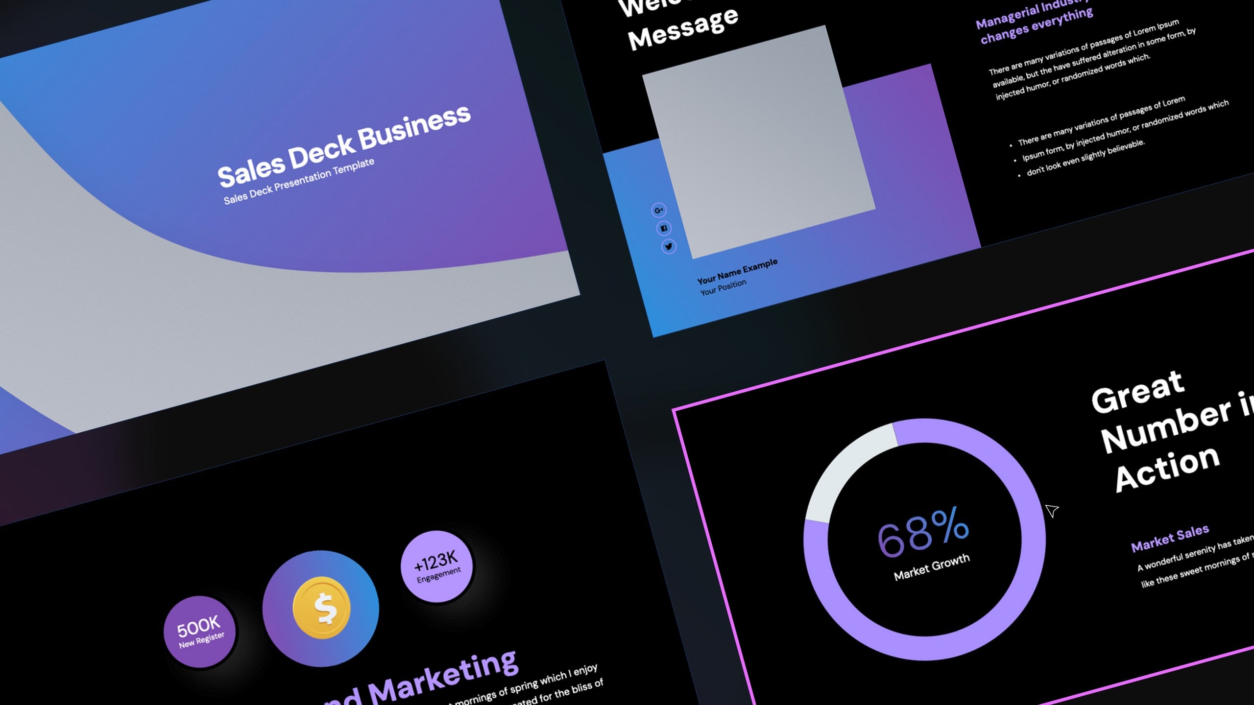 Modern Sales Deck Business Keynote Template