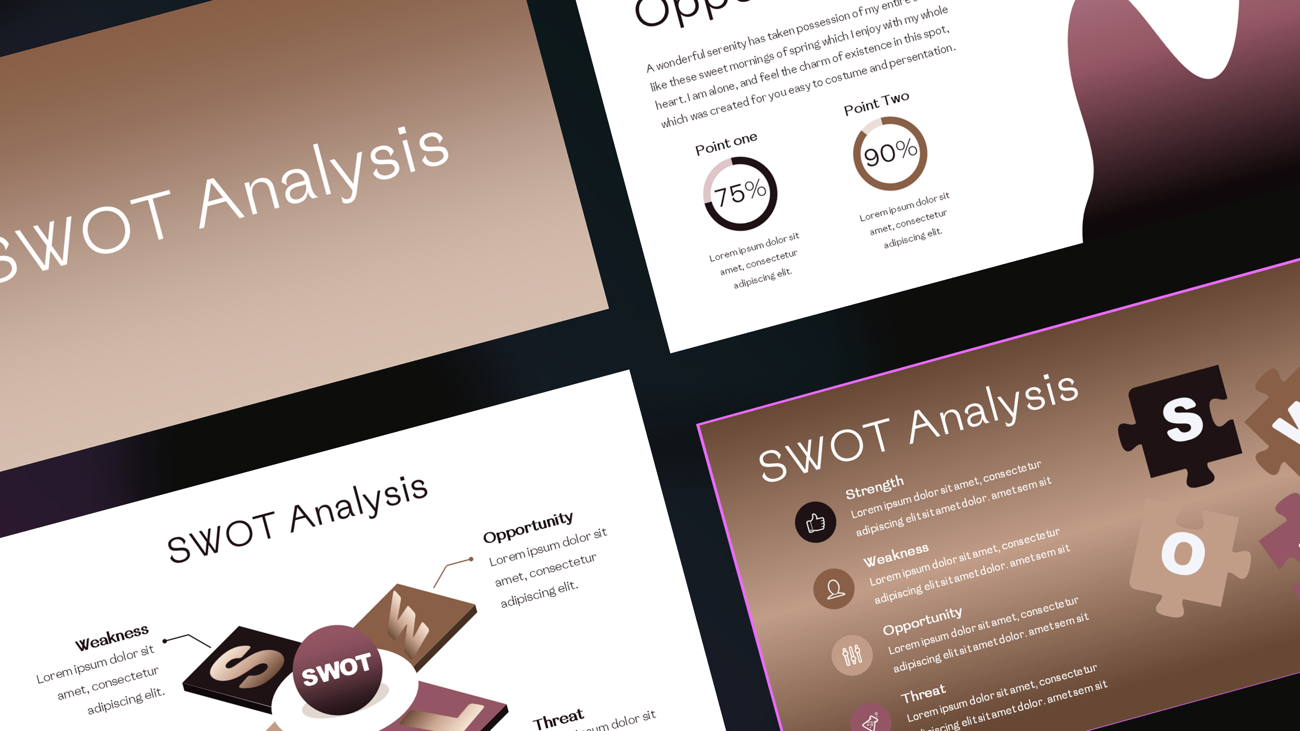 SWOT Analysis - Design Illustration for Powerpoint