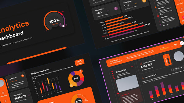 Analytics Dashboards PowerPoint Presentation Template