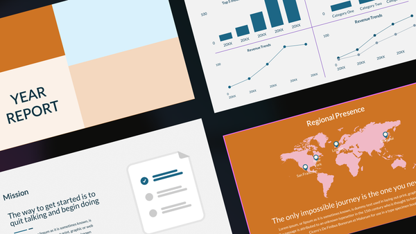 Year Report PowerPoint Template