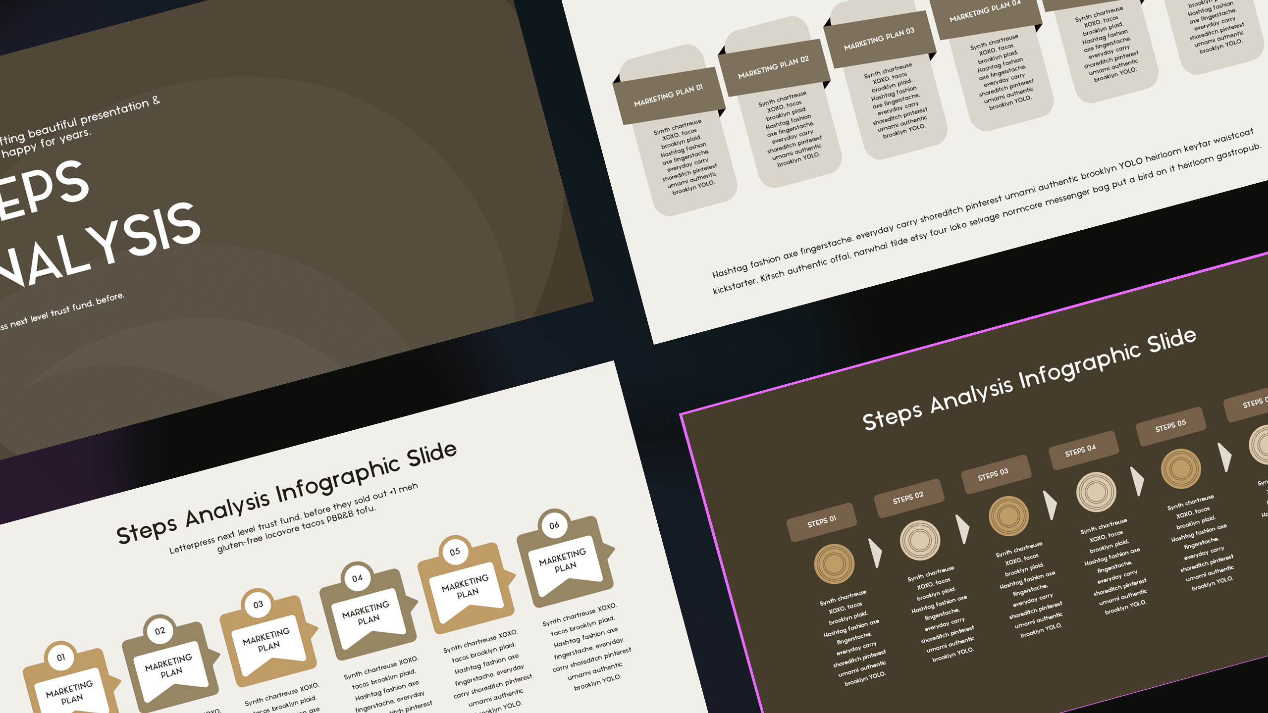 Steps Analysis - Keynote Infographics Slides