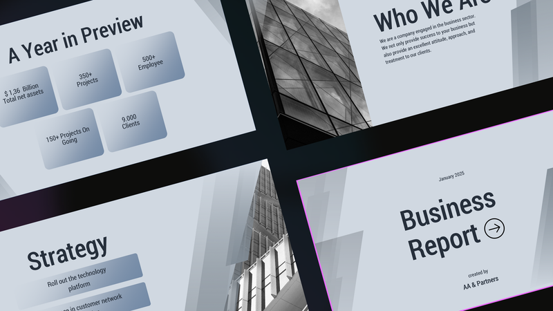 Professional Business Report Presentation