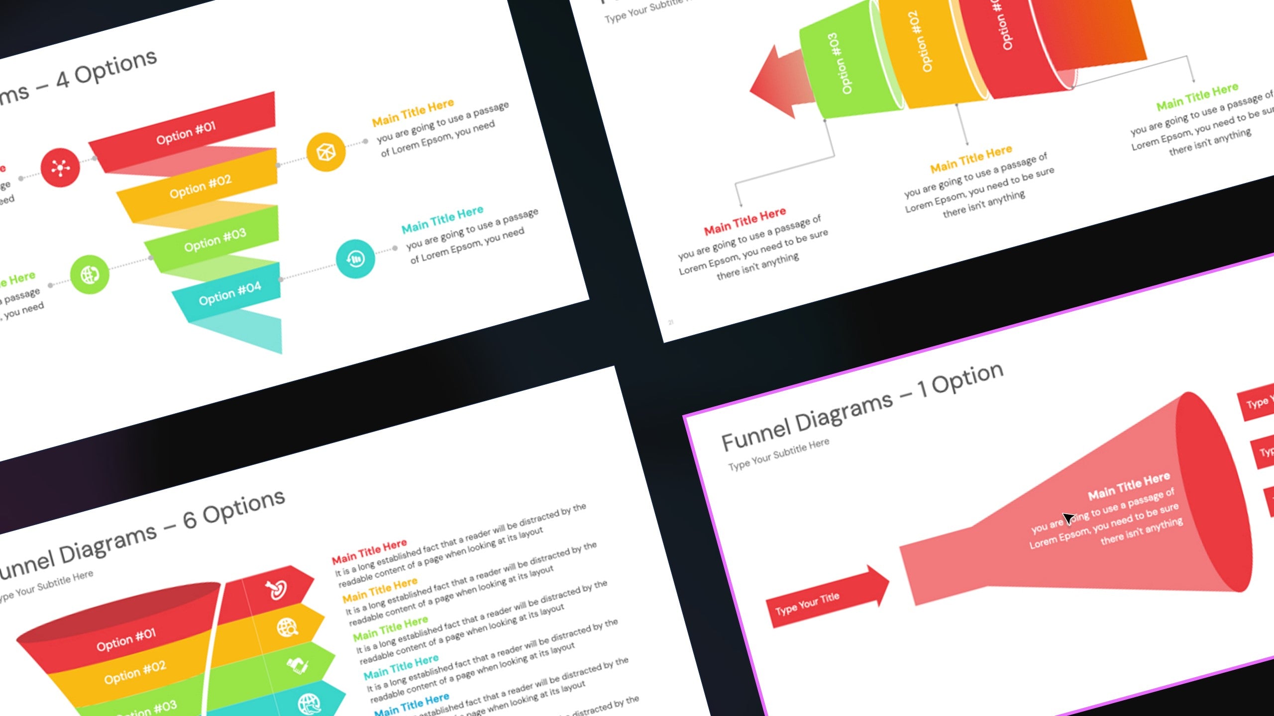 Funnel Diagrams Google Slides Templates