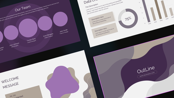 Outline Corporate Business Presentation Template