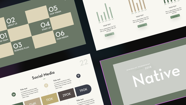 Native Minimalist PowerPoint Template