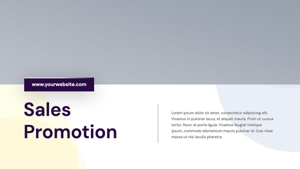 Uption Sales Promotion PowerPoint Template