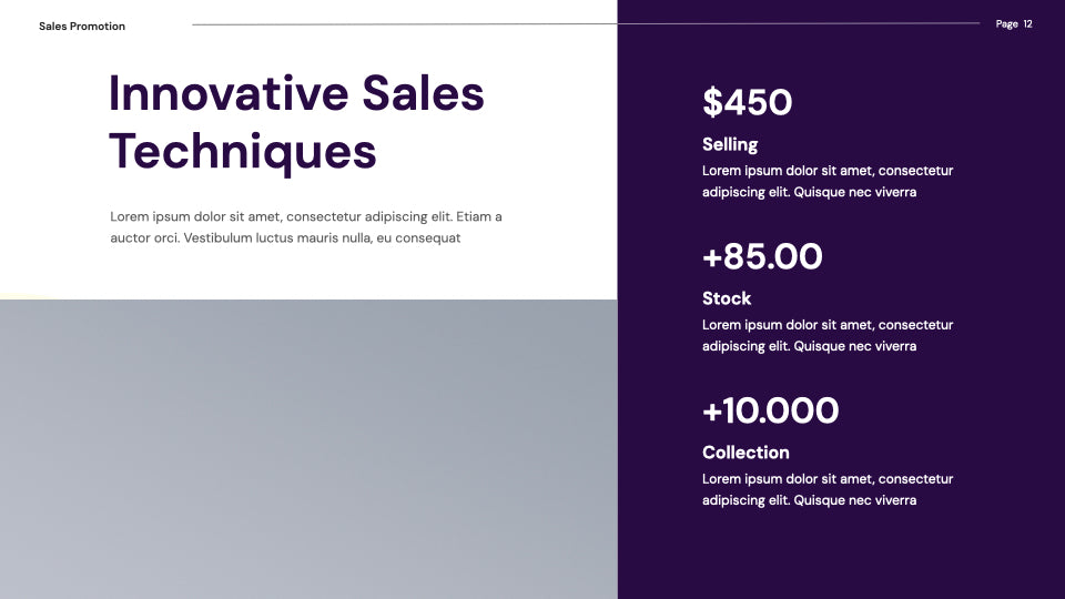 Uption Sales Promotion PowerPoint Template